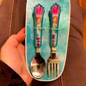 The Little Mermaid Fork & Spoon Set BNWT